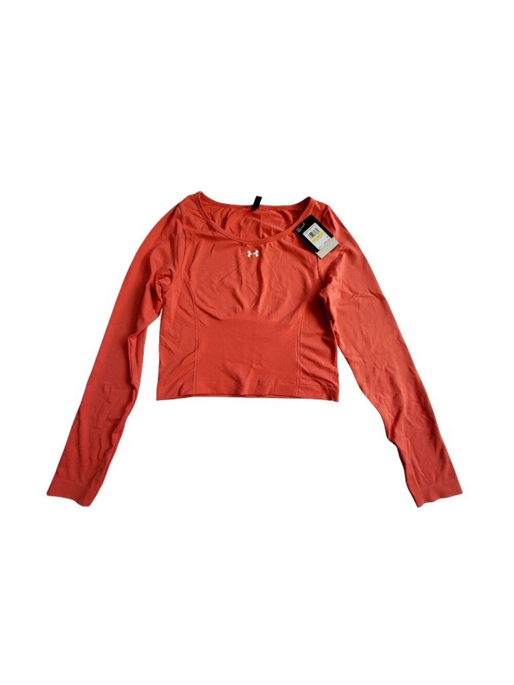 Under Armour Womens UA Vanish Seamless Long Sleeve Shirt Coral Fitted Size M